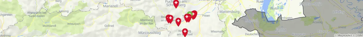 Map view for Pharmacies emergency services nearby Schottwien (Neunkirchen, Niederösterreich)